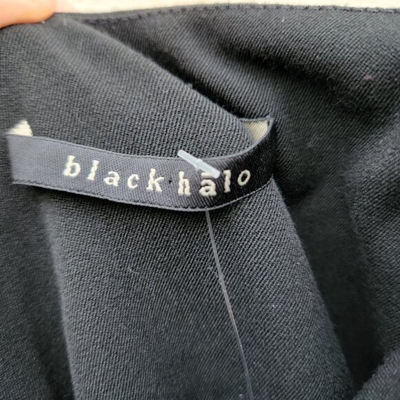 Black Halo One Shoulder Belted Sheath Dress - Picture 8 of 8